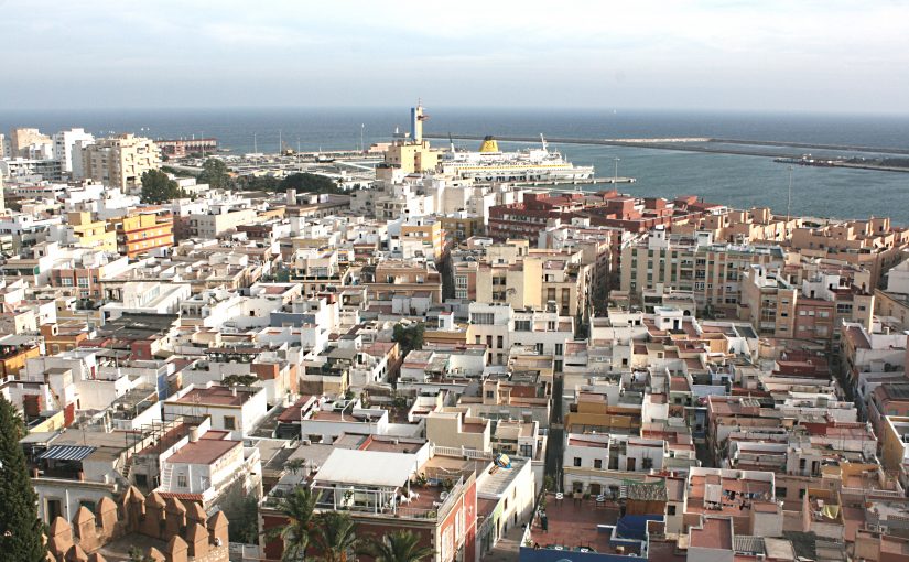 Almería viewed from the Arab Alcazaba.